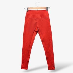 Avocado Leggings Red Orange High Waist Size XS/S Athletic Athleisure Gym Workout